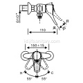 Kamar Mandi Kuningan Hand Shower Faucet Mixer Tubuh Utama